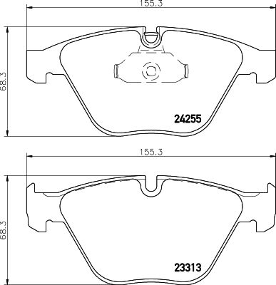 BMW 3 Serisi E91 Fren Balatası Arka | HELLA 8DB 355 013-931
