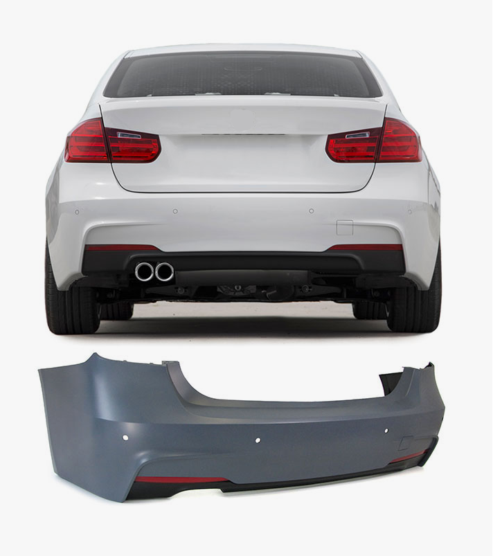 BMW 3 Serisi F30 2012-2018 M-Tech Komple Tampon Arka PDC'li Tek Egzoz Çıkışlı | WENDER BA51128056498S1