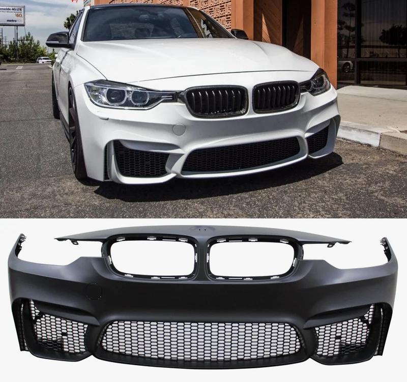 BMW 3 Serisi F30 2012-2018 M3 GoodGo-STYLE Komple Tampon Ön Far Yıkamalı | WENDER BN51118058802S1