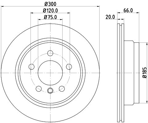 BMW 3 Serisi F30 Fren Diski Havalı Ön | HELLA 8DD 355 118-271