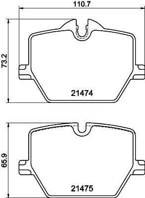BMW 4 Serisi G22 Fren Balatası Ön | HELLA 8DB 355 040-601