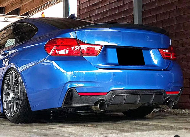 BMW 4 Serisi F36 2014-2018 M-Performance Gövde Kiti Far Yıkamalı PDC'li Ön/Arka Çift Egzoz Çıkışlı Marşpiyeli | WENDER BA0362102