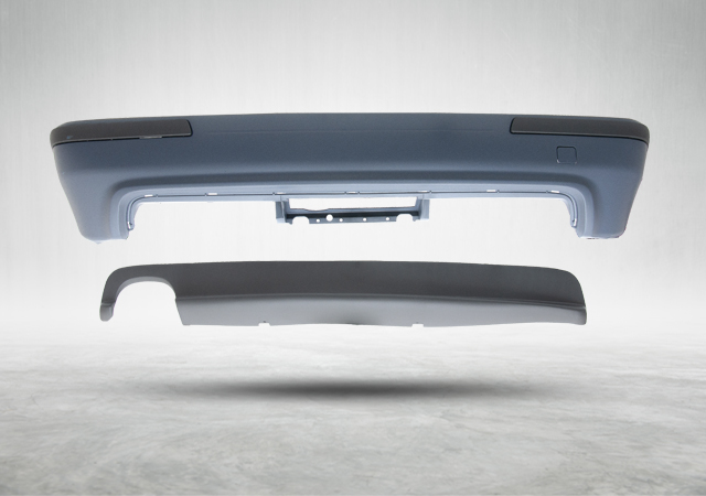 BMW 5 Serisi E39 1996-2003 M5 Komple Tampon Arka Çift Egzoz Çıkışlı | WENDER BA51122498505S1