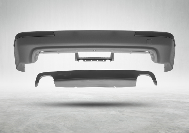 BMW 5 Serisi E39 1996-2003 M5 Komple Tampon Arka Çift Egzoz Çıkışlı | WENDER BA51122498505S2