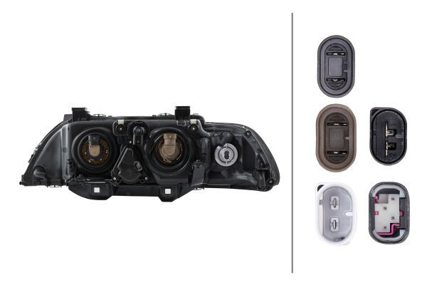 BMW 5 Serisi E39 Far Halojen Sağ | HELLA 1LL 008 053-601
