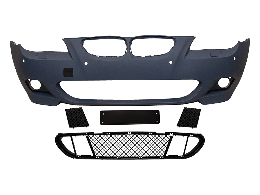 BMW 5 Serisi E60 2001-2010 M-Tech Komple Tampon Ön Far Yıkamalı PDC'li 18mm | WENDER BA51117897208S2