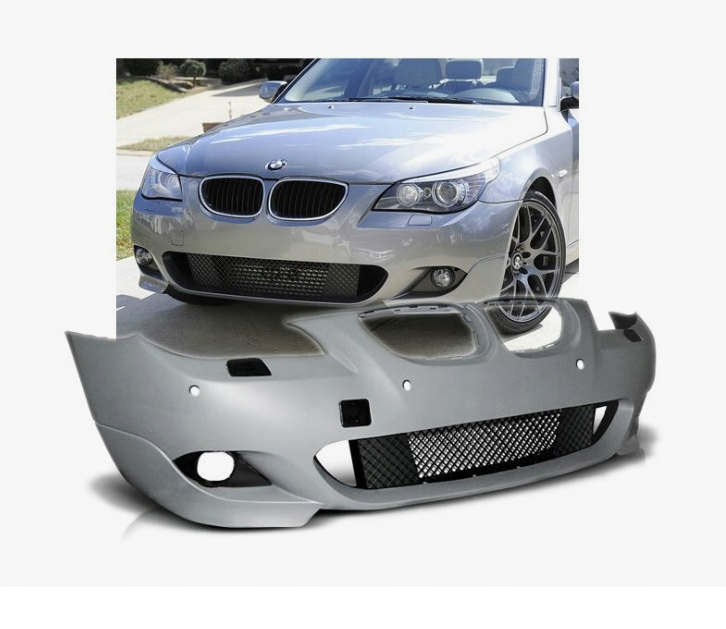 BMW 5 Serisi E60 2001-2010 M-Tech Komple Tampon Ön Far Yıkamalı PDC'li 24mm | WENDER BA51117897208S1