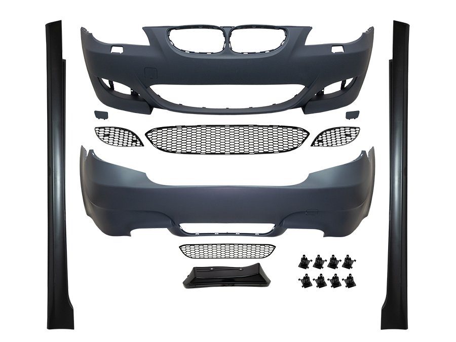 BMW 5 Serisi E60 2001-2010 M5-STYLE Gövde Kiti Far Yıkamalı Çift Egzoz Çıkışlı Marşpiyeli | WENDER BA0602104