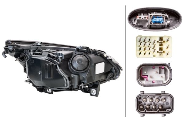 BMW 5 Serisi E60 Far Bi-Xenon Sol | HELLA 1EL 163 073-011