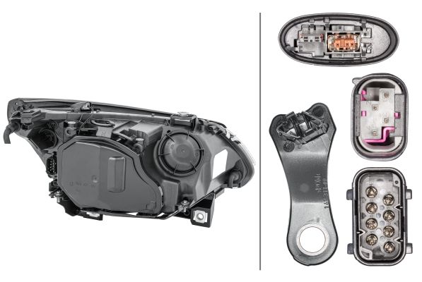 BMW 5 Serisi E60 Far Bi-Xenon Sol | HELLA 1LL 163 081-001