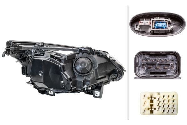 BMW 5 Serisi E60 Far Bi-Xenon Sol | HELLA 1ZS 169 009-131