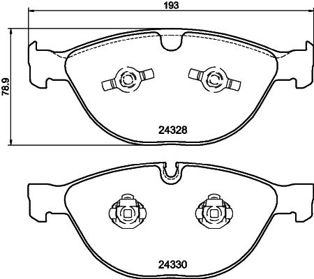 BMW 5 Serisi E60 Fren Balatası Arka | HELLA 8DB 355 012-521