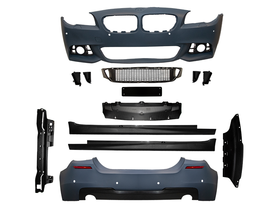 BMW 5 Serisi F10 2009-2016 M-Tech- 535i Gövde Kiti Far Yıkamalı PDC'li Ön/Arka Çift Egzoz Çıkışlı Marşpiyeli | WENDER BA0102103