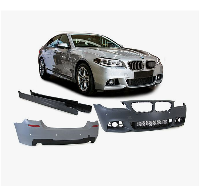 BMW 5 Serisi F10 2009-2016 M-Tech- 535i Gövde Kiti Far Yıkamalı PDC'li Ön/Arka Çift Egzoz Çıkışlı Marşpiyeli | WENDER BA0102103