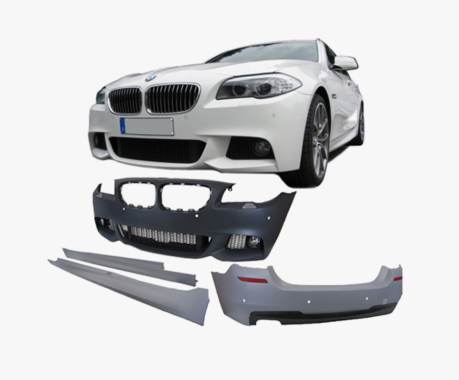 BMW 5 Serisi F10 2009-2016 M-Tech Gövde Kiti Far Yıkamalı PDC'li Ön/Arka Çift Egzoz Çıkışlı Marşpiyeli | WENDER BA0102100