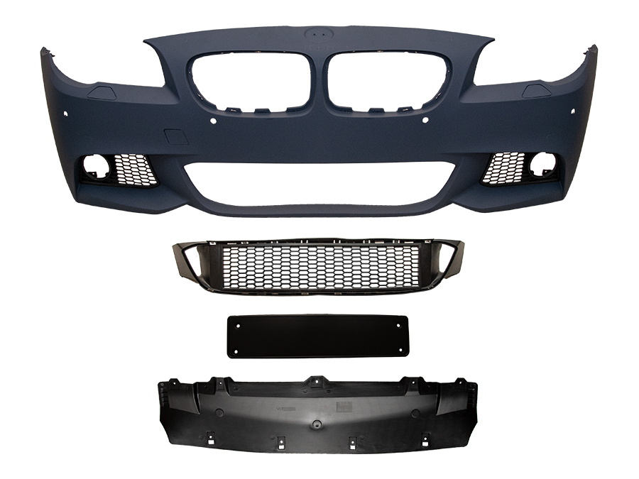 BMW 5 Serisi F10 2009-2016 M-Tech Komple Tampon Ön Far Yıkamalı PDC'li | WENDER BA51118048668S1