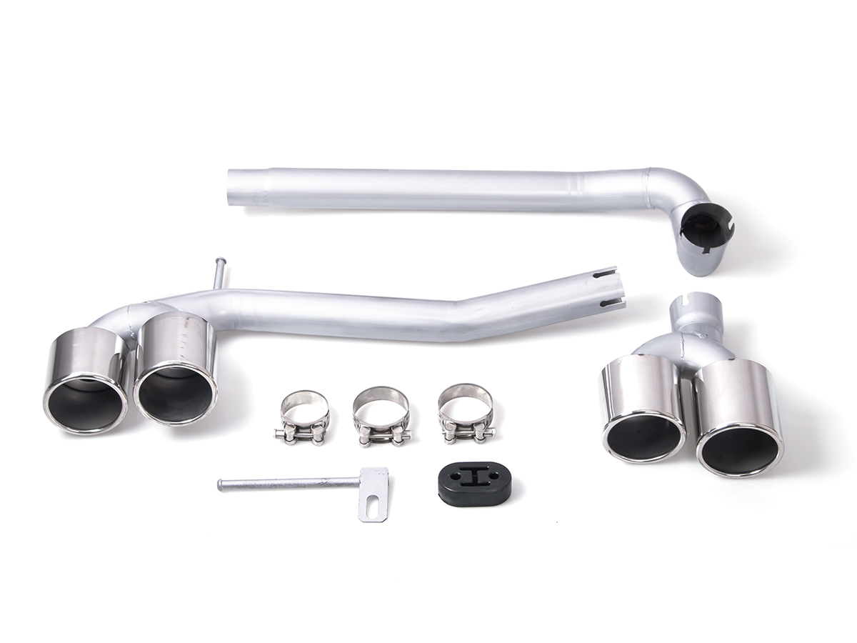 BMW 5 Serisi F10 2009-2016 M5 Egzoz Ucu Set Krom (Boruları ile) | WENDER BA18302449935