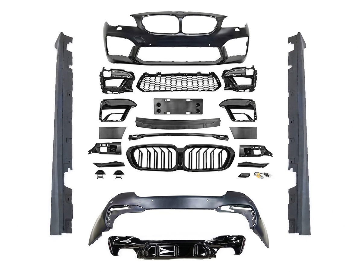 BMW 5 Serisi F10 2009-2016 M5 Gövde Kiti [DONUSUM F90] Ön/Arka PDC Delikleri Açılabilir Far Yıkamalı AACli Araç Panjurlu (Far Değişmez) | WENDER BA0102215