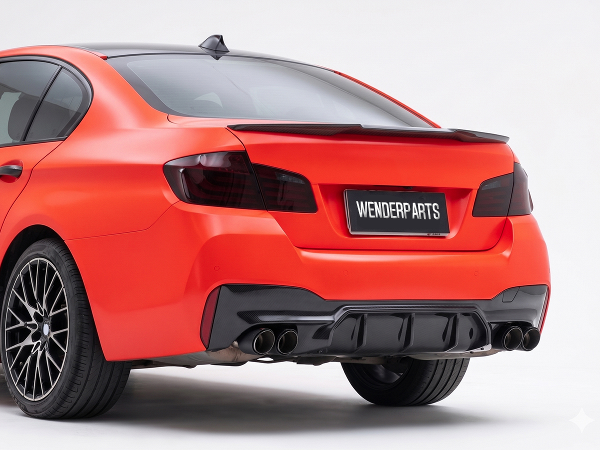 BMW 5 Serisi F10 2009-2016 M5 Gövde Kiti [DONUSUM F90] Ön/Arka PDC Delikleri Açılabilir Far Yıkamalı AACli Araç Panjurlu (Far Değişmez) | WENDER BA0102215