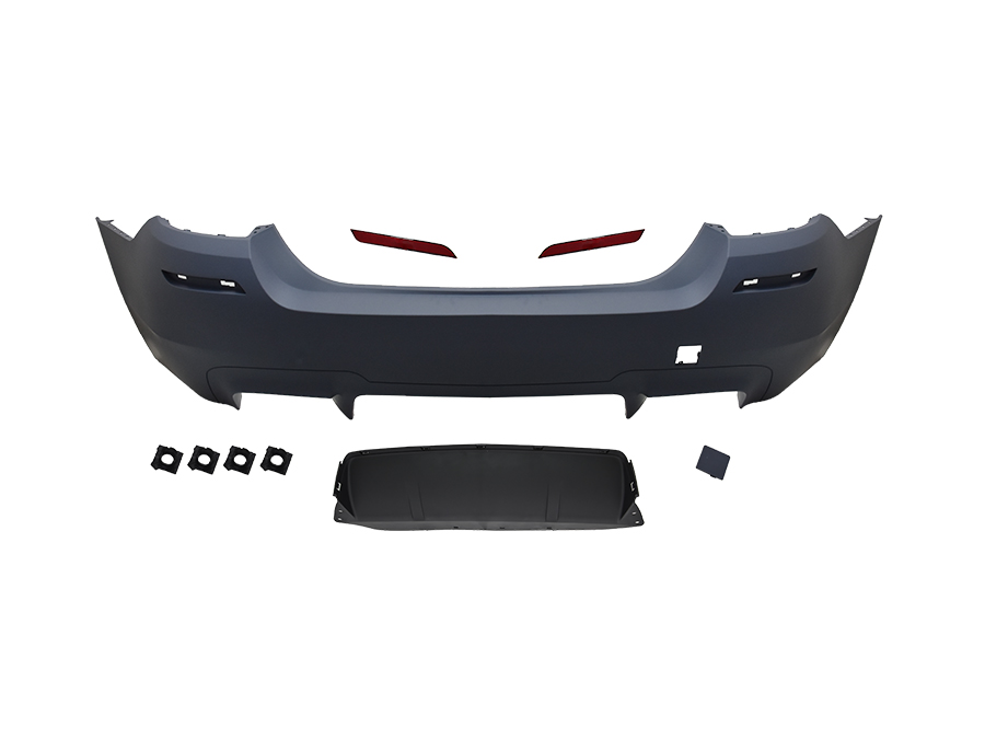 BMW 5 Serisi F10 2009-2016 M5 Komple Tampon Arka PDC'li Çift Egzoz Çıkışlı | WENDER BA51128048594S2