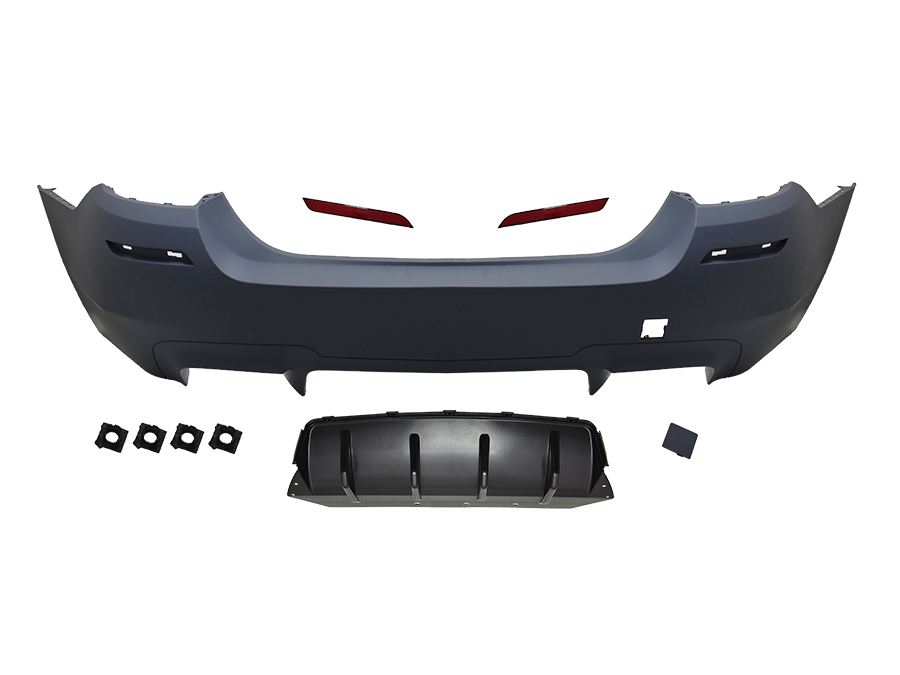 BMW 5 Serisi F10 2009-2016 M5 Komple Tampon Arka PDC'li Çift Egzoz Çıkışlı | WENDER BA51128048594S6
