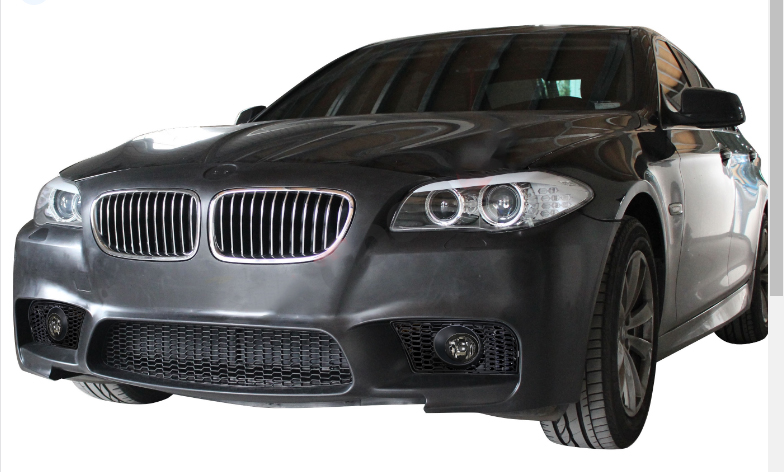 BMW 5 Serisi F10 2009-2016 M5-STYLE Gövde Kiti Far Yıkamalı Sis Delikli PDC'li Ön/Arka Çift Egzoz Çıkışlı Marşpiyeli | WENDER BA0102104