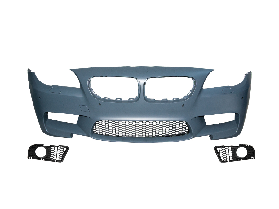 BMW 5 Serisi F10 2009-2016 M5-STYLE Komple Tampon Ön Far Yıkamalı Sis Delikli PDC'li | WENDER BA51118050633S2