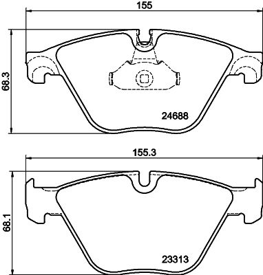 BMW 5 Serisi F10 Fren Balatası Arka | HELLA 8DB 355 015-261