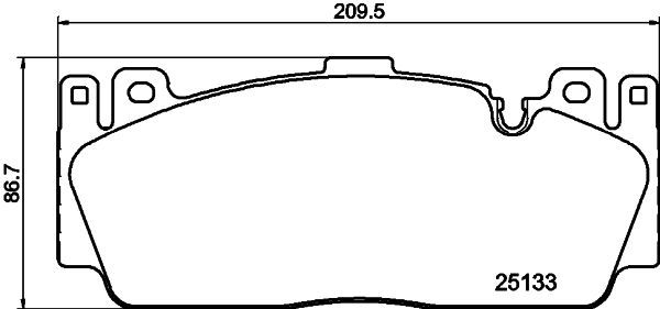 BMW 5 Serisi F10 Fren Balatası Arka | HELLA 8DB 355 019-991