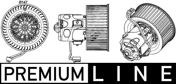 BMW 5 Serisi F10 N55 Kalorifer Motoru | MAHLE AB 151 000P