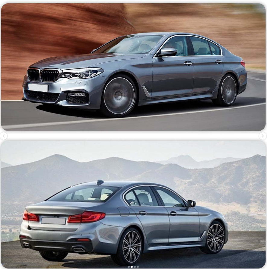 BMW 5 Serisi G30 2016-2018 M-Tech Gövde Kiti PDC'li Ön/Arka Çift Egzoz Çıkışlı Marşpiyeli | WENDER BA2302110