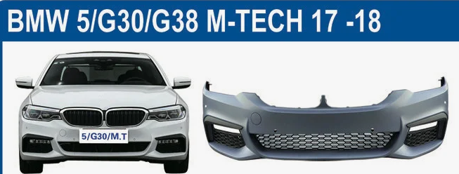 BMW 5 Serisi G30 2016-2018 M-Tech Komple Tampon Ön PDC'li | WENDER BA51118069072S1