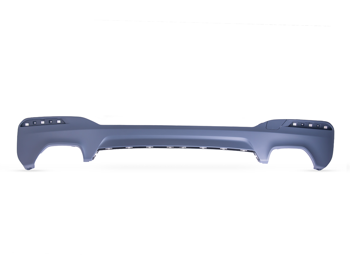 BMW 5 Serisi G30 2016-2018 M-Tech Tampon Difüzörü Arka Çift Egzoz Çıkışlı | WENDER BA51128098694