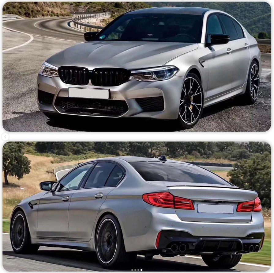 BMW 5 Serisi G30 2016-2018 M5-STYLE Gövde Kiti PDC'li Ön/Arka Çift Egzoz Çıkışlı Marşpiyeli Panjurlu | WENDER BA2302104