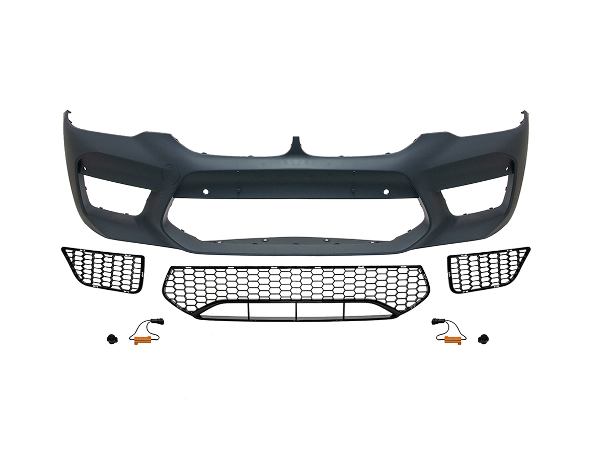 BMW 5 Serisi G30 2016-2018 M5-STYLE Komple Tampon Ön PDC'li | WENDER BA51118073720S2