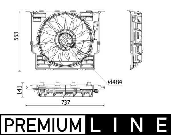BMW 5 Serisi G30 B47 Fan Pervanesi | MAHLE CFF 543 000P