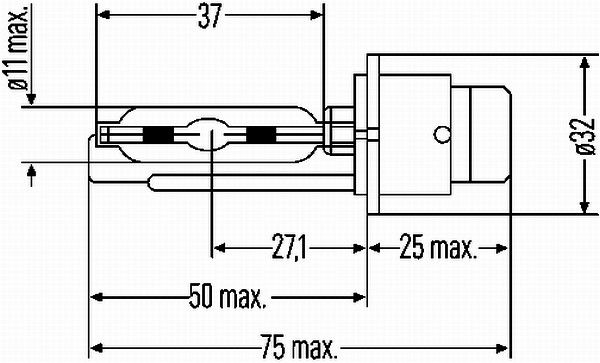 BMW 3 Serisi E36 Far Ampülü Xenon | HELLA 8GS 007 949-101