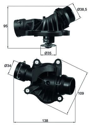 BMW X3 Serisi E83 M47 Termostat | MAHLE TI 234 88