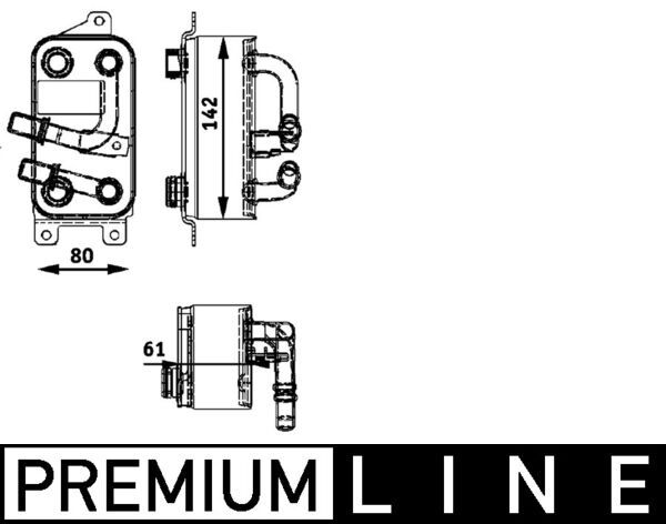 BMW 7 Serisi E65 N62 Otomatik Şanzıman Yağ Soğutucusu | MAHLE CLC 43 000P