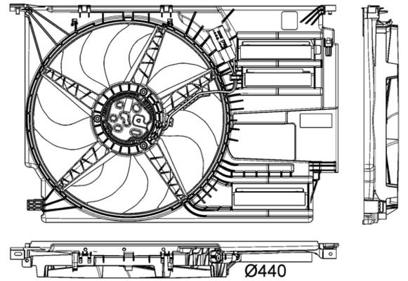 BMW X2 Serisi F39 B47 Komple Fan | MAHLE CFF 403 000P