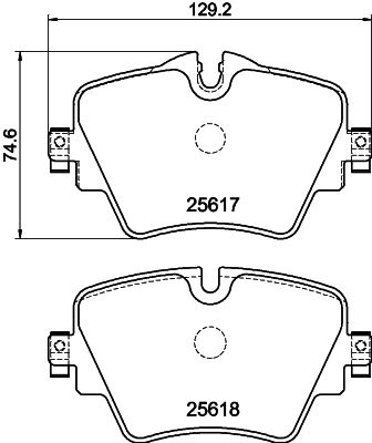 BMW X4 Serisi G02 Fren Balatası Arka | HELLA 8DB 355 023-131