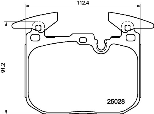BMW X2 Serisi F39 Fren Balatası Arka | HELLA 8DB 355 025-771