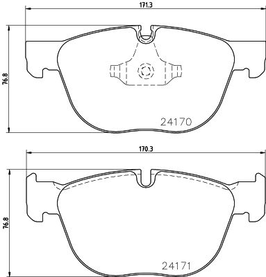 BMW X6 Serisi F16 Fren Balatası Arka | HELLA 8DB 355 012-541