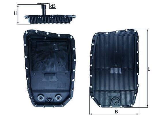 BMW X5 Serisi E70 N57 Otomatik Şanzıman Yağ Filtresi | MAHLE HX 152