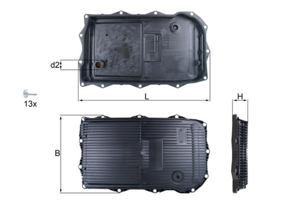 BMW 7 Serisi G11 B48 Otomatik Şanzıman Yağ Filtresi | MAHLE HX 184KIT