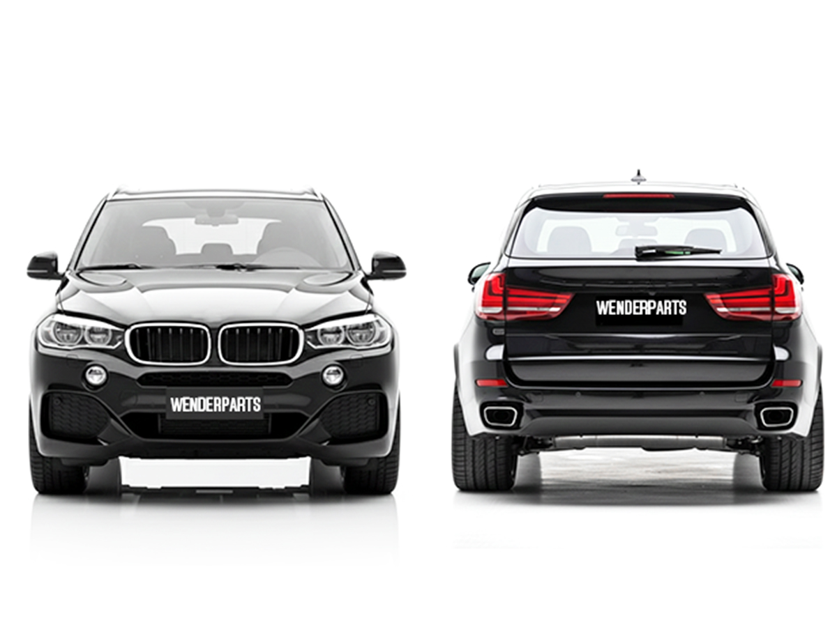 BMW X5 Serisi F15 2014-2018 M-Tech Gövde Kiti Far Yıkamalı PDC'li Ön/Arka Çift Çıkışlı Egz.Uçlu Marşpiyeli Panjurlu Dodikler | WENDER BA0152102