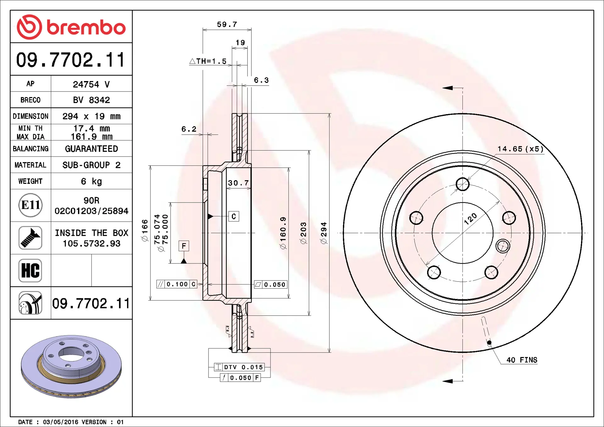 BMW 3 Serisi E46 323 i Arka Fren Diski Havalandırmalı | BREMBO 09770211