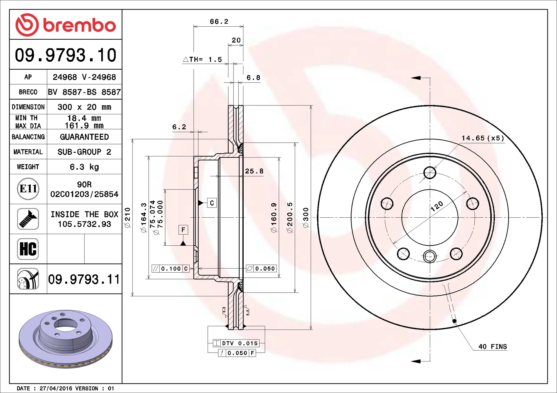 BMW 1 Serisi E87 116 i Arka Fren Diski Havalandırmalı | BREMBO 09979310