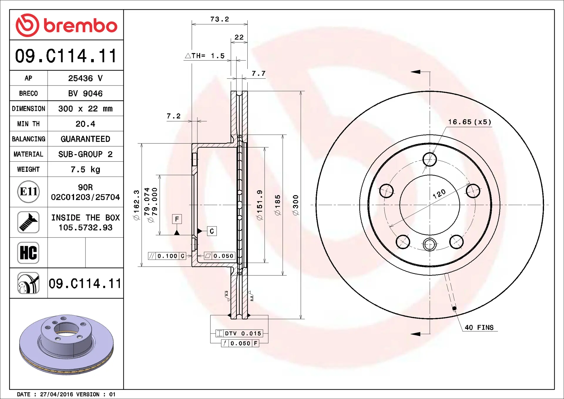 BMW 1 Serisi F20 118 d xDrive Ön Fren Diski Havalandırmalı | BREMBO 09C11411