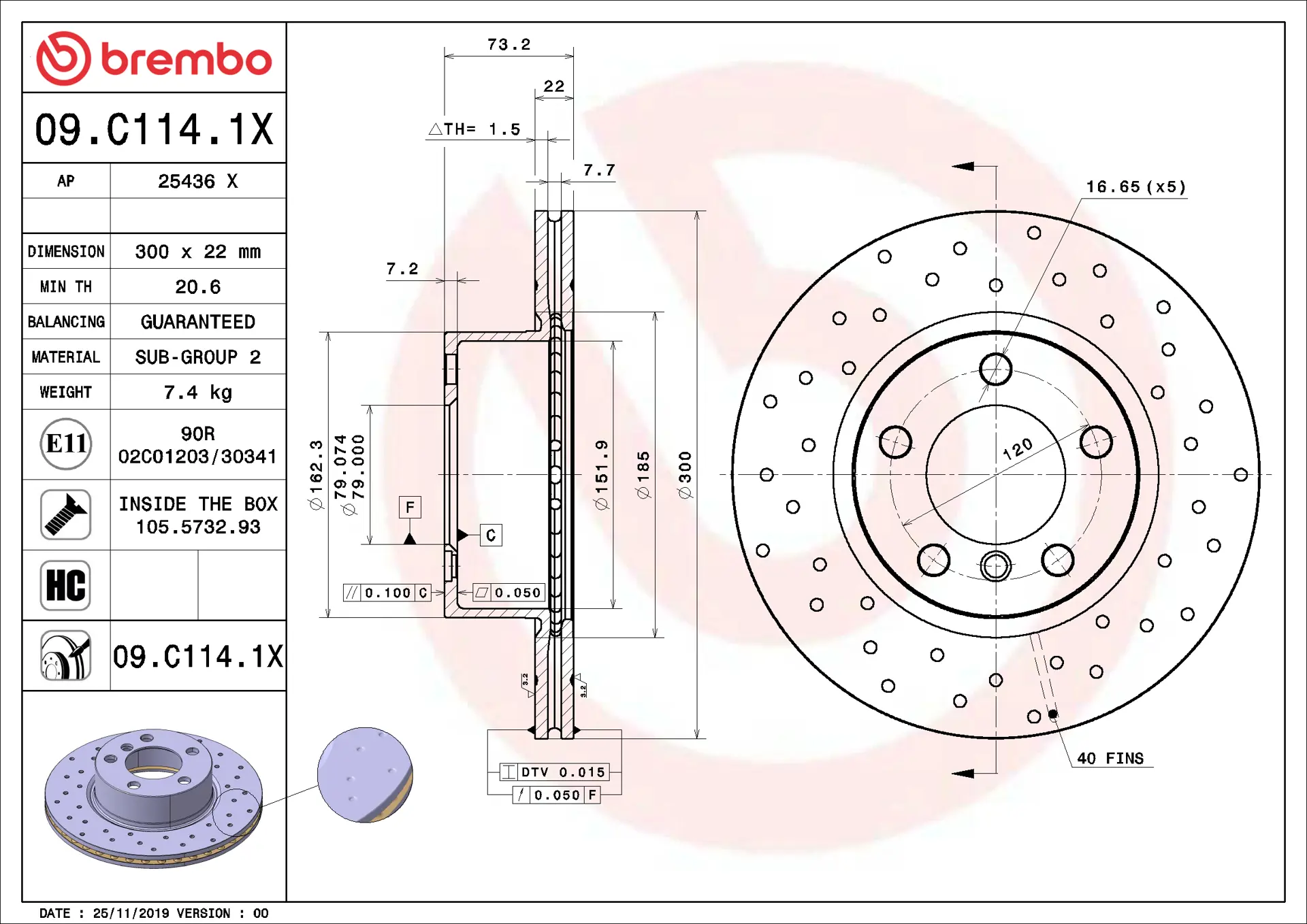 BMW 3 Serisi F80 316 i Ön Fren Diski Havalandırmalı | BREMBO 09C1141X